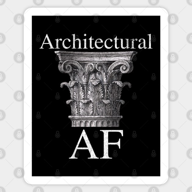 Architectural AF Corinthian Column Classical Greek Art Sticker by Yesteeyear